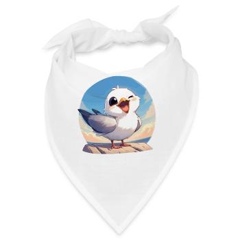 Möwen Möwe - Bandana - Weiß - Vorne