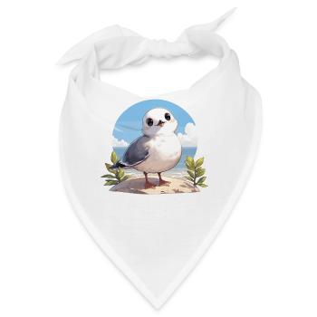 Möwen Möwe - Bandana - Weiß - Vorne