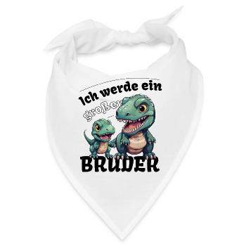 Nachwuchs Verkünden | Ich Werde Großer Bruder 2027 - Bandana - Weiß - Vorne
