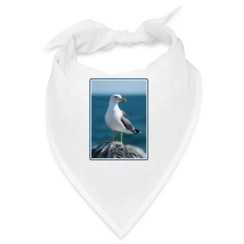 Möwen Möwe - Bandana - Weiß - Vorne