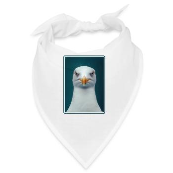 Möwen Möwe - Bandana - Weiß - Vorne