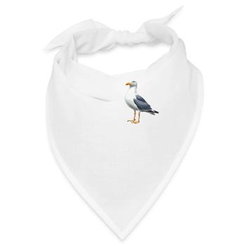 Möwen Möwe - Bandana - Weiß - Vorne