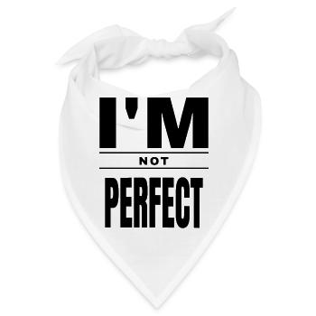 Imperfectly Perfect: Fuck Perfection Shirt - Bandana - Weiß - Vorne
