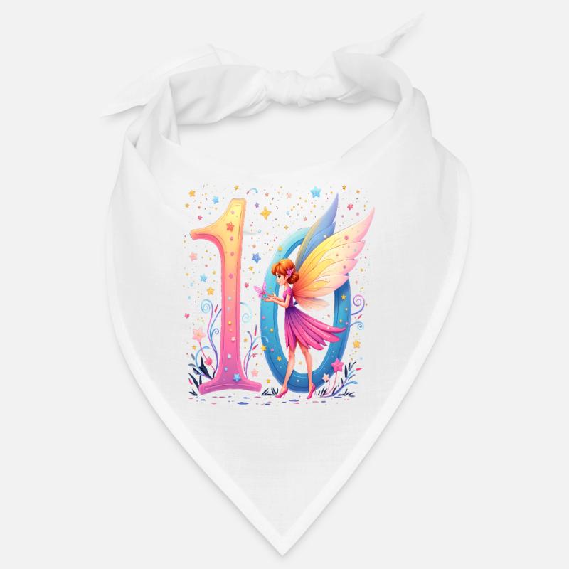Douce Fée 10e anniversaire pour les filles Bandana