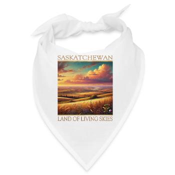 Saskatchewan Land der lebenden Himmelafrika  - Bandana - Weiß - Vorne