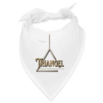Triangel - Auf das Timing kommt es an Percussion - Bandana - Weiß - Vorne