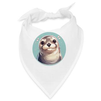 Robben Robbe - Bandana - Weiß - Vorne