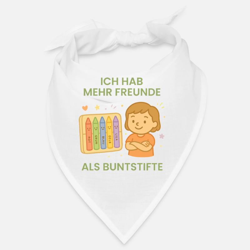 J’ai plus d’amis que de crayons de couleur dans le Bandana