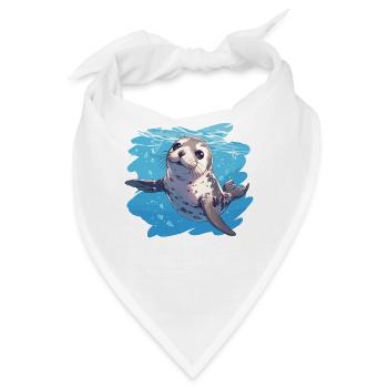 Robben Robbe - Bandana - Weiß - Vorne