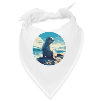 Robben Robbe - Bandana - Weiß - Vorne