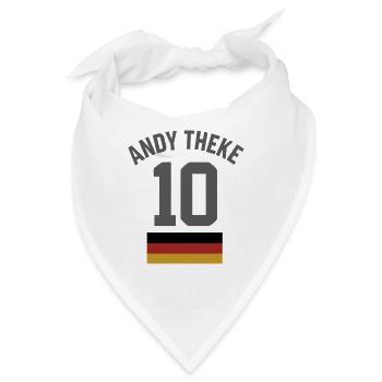 Andy Theke 10 – Malle Trikot Funshirt - Bandana - Weiß - Vorne