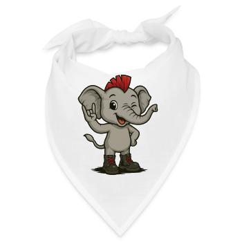 Punkphant Power - Bandana - Weiß - Vorne
