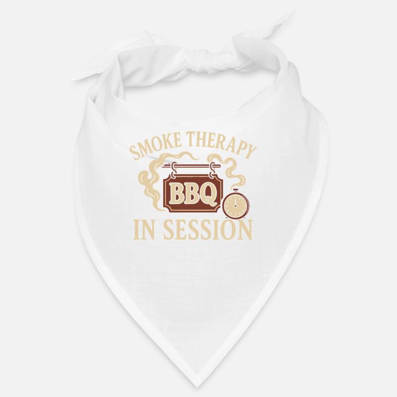 Bbq Therapy Grillmaster Humor Pit Bandana