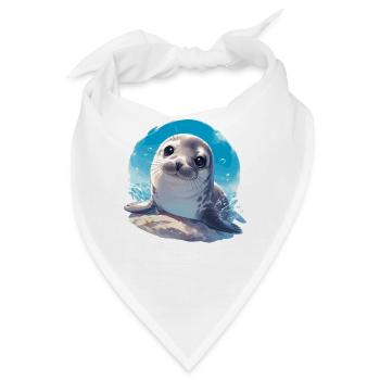 Robben Robbe - Bandana - Weiß - Vorne