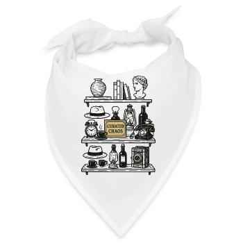 Antiquitätensammler Curated Chaos Vintage Retro - Bandana - Weiß - Vorne