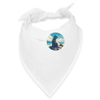 Robben Robbe - Bandana - Weiß - Vorne