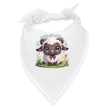 Schafe Schaf - Bandana - Weiß - Vorne