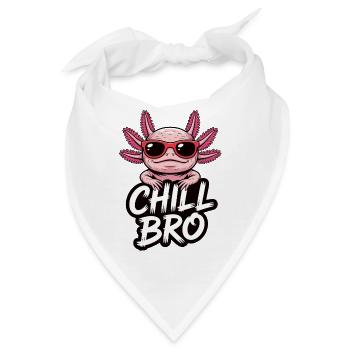 Chill Bro Axolotl chillen bruder - Bandana - Weiß - Vorne
