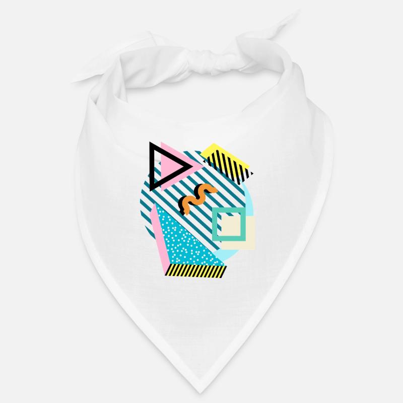 Memphis Mix – Formes et couleurs rétro Bandana