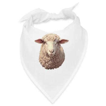 Schafe Schaf - Bandana - Weiß - Vorne
