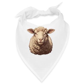 Schafe Schaf - Bandana - Weiß - Vorne