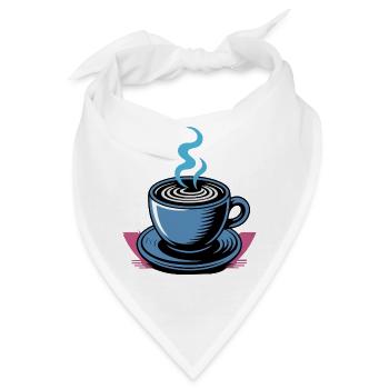 KAFFEE FUTURISTISCH - Bandana - Weiß - Vorne