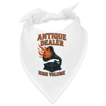 Antique Dealer High Volume Retro Vintage - Bandana - Weiß - Vorne