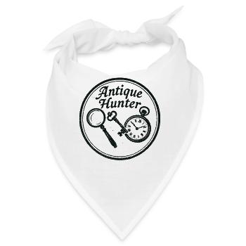 Antique Hunter Flohmarkt Retro Vintage - Bandana - Weiß - Vorne