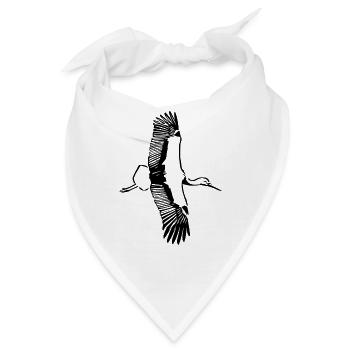 Flug des Storches - Bandana - Weiß - Vorne