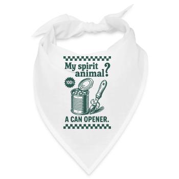 Prepper Survival Bushcrafting Lustiger Spruch - Bandana - Weiß - Vorne