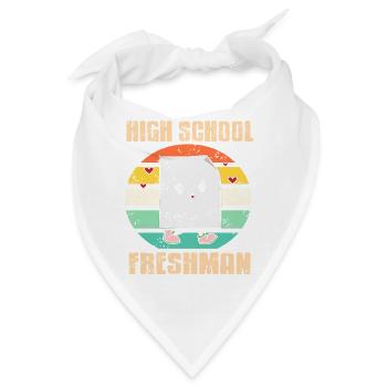 Retro High School Freshman Humor Vibe - Bandana - Weiß - Vorne