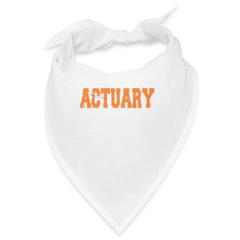 Best Freshman Actuarial Student Bar Graph Humor - Bandana - Weiß - Vorne