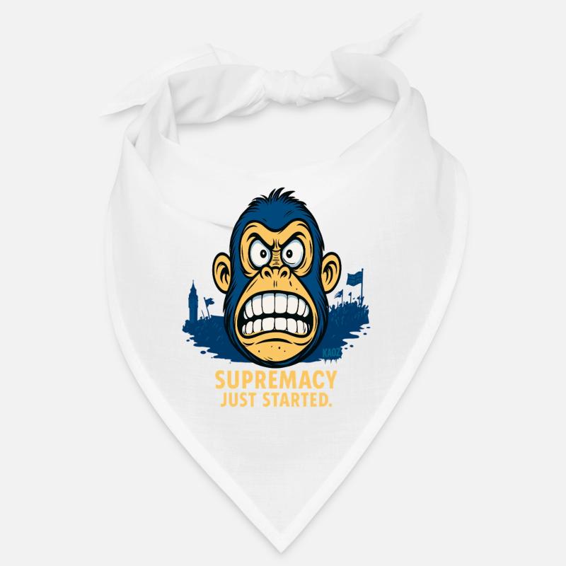 Angry monkey with crowd Bandana