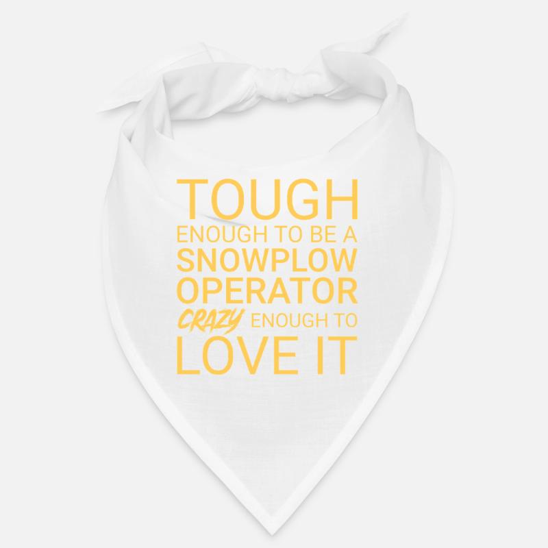 Snowplow Operator Crazy Schneepflugfahrer Bandana