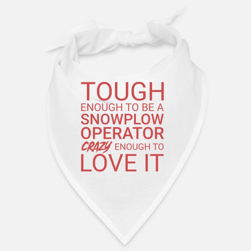 Snowplow Operator Crazy Schneepflugfahrer Bandana