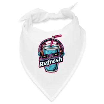 Erfrischende DJ Beats für Musikliebhaber - Bandana - Weiß - Vorne