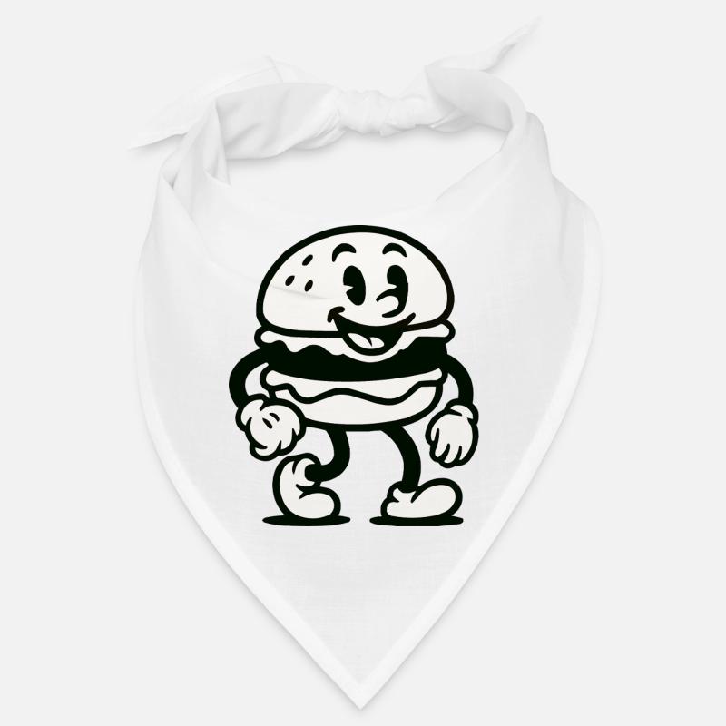 burger comic - Bandana - Weiß