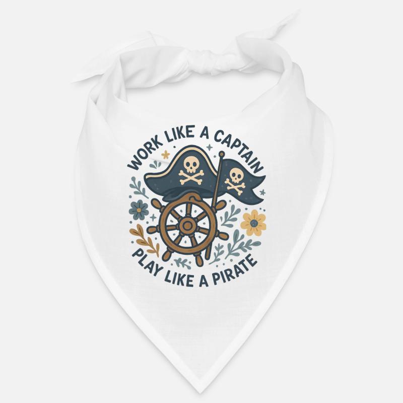Travaillez comme un capitaine Jouez comme un pirate Bandana