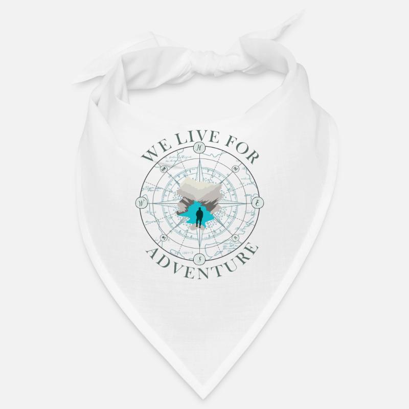 Kompass Abenteuer Silhouette Design Compass Bandana