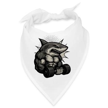 Krafttraining Haibodo Shirtdesign - Bandana - Weiß - Vorne