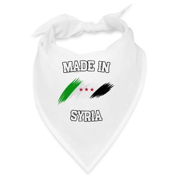 Made in Syria - Bandana - Weiß - Vorne