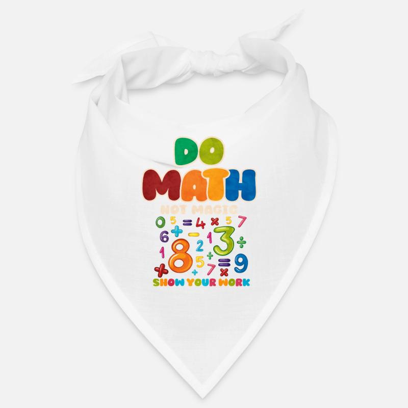 Math - Bandana - white