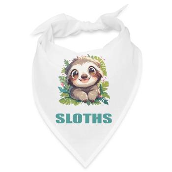 Faultiere Faultier - Bandana - Weiß - Vorne