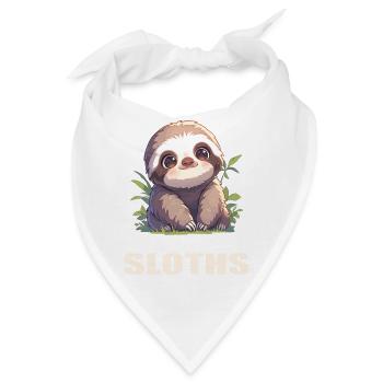 Faultiere Faultier - Bandana - Weiß - Vorne