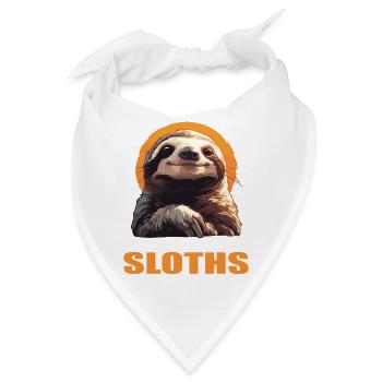 Faultiere Faultier - Bandana - Weiß - Vorne