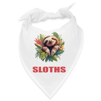 Faultiere Faultier - Bandana - Weiß - Vorne