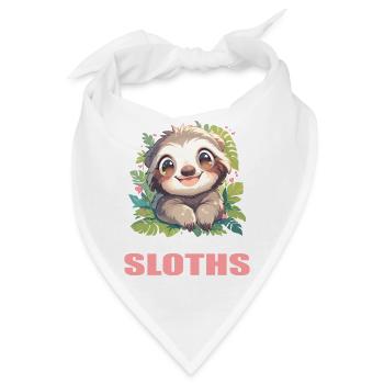 Faultiere Faultier - Bandana - Weiß - Vorne