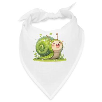 Schnecken Schnecke - Bandana - Weiß - Vorne