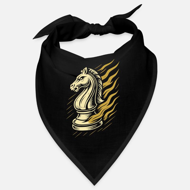 Chess Player Knight Figure Board Game Bandana