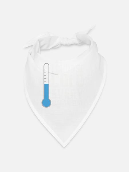 Cold showers Mental hardness Cold exposure - Bandana - white - Front